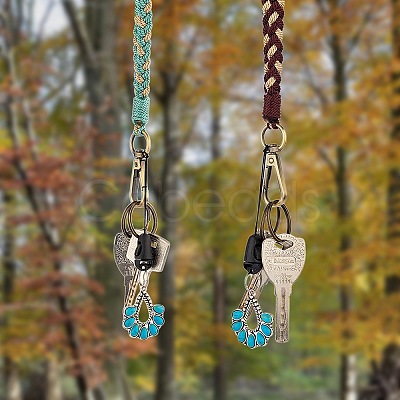 2Pcs Boho Macrame Wristlet Keychain Keying KEYC-SW00004-06-1