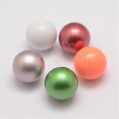 Brass Chime Ball Beads Fit Cage Pendants KK-G298-16mm-M-1