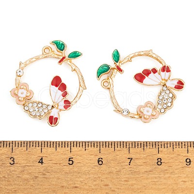 Rack Plating Alloy Enamel Pendants LS-FIND-A040-04KCG-01-1