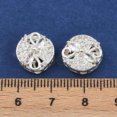 Brass Pave Cubic Zirconia Multi-strand Links ZIRC-F145-06S-01-1