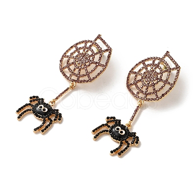 Halloween Alloy Studs Earrings EJEW-K274-05G-1