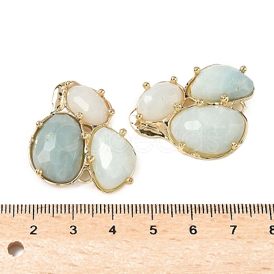 Natural Flower Amazonite Links connectors G-E526-28P-1