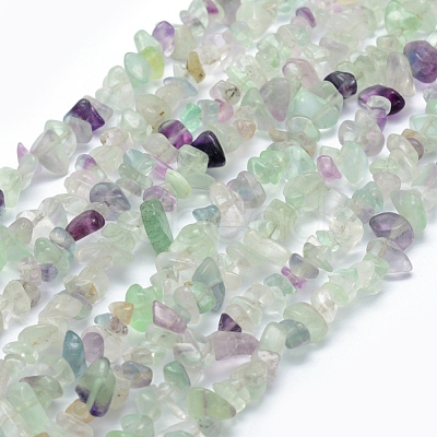 Natural Fluorite Beads Strands G-P332-27-1