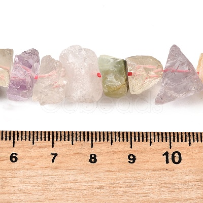 Natural Amethyst & Rose Quartz & Quartz Crystal & Citrine Beads Strands G-I283-F22-1