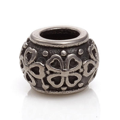 304 Stainless Steel European Beads STAS-G228-20AS-1