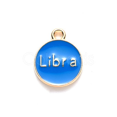 Alloy Enamel Pendants ENAM-S124-01B-02K-1