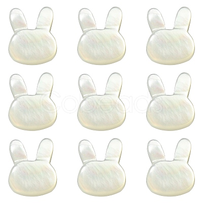 5Pcs Natural White Shell Beads BSHE-CJ0001-06-1