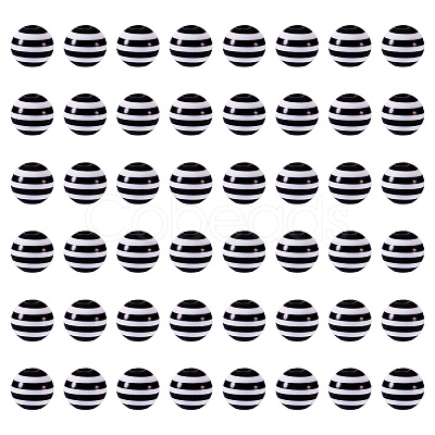 Striped Resin Beads RESI-TAG0001-01-1