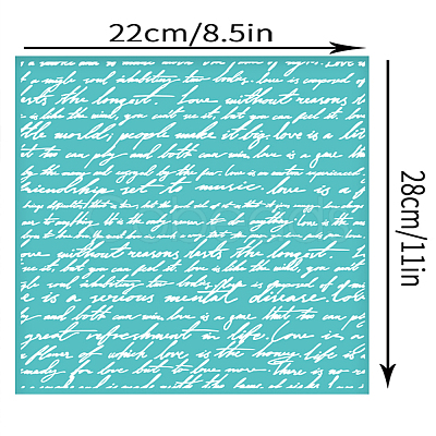 Self-Adhesive Silk Screen Printing Stencil X1-DIY-WH0338-353-1