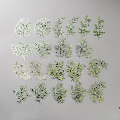 20Pcs Leaf PET Decorative Stickers DIY-WH20055-079E-1
