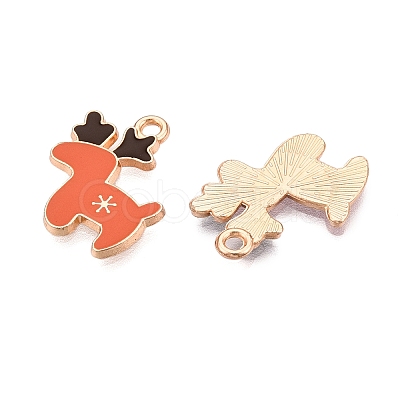 Christmas Theme Alloy Enamel Pendants ENAM-T020-10Q-1