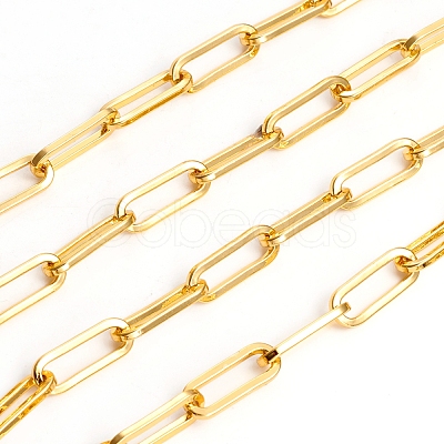 Brass Paperclip Chains CHC-L044-01A-G-1