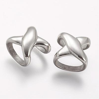 Tarnish Resistant 304 Stainless Steel Slide Charms STAS-A032-125P-1