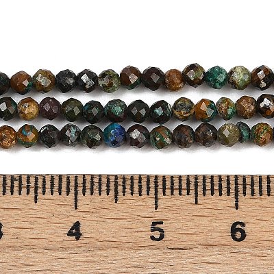 Natural Chrysocolla and Lapis Lazuli Beads Strands G-K373-B04-04-01-1