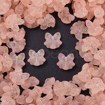 Frosted Transparent Acrylic Beads X1-OACR-P029-18B-02-1