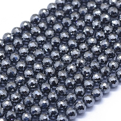 Terahertz Stone Beads Strands G-D0013-77C-1