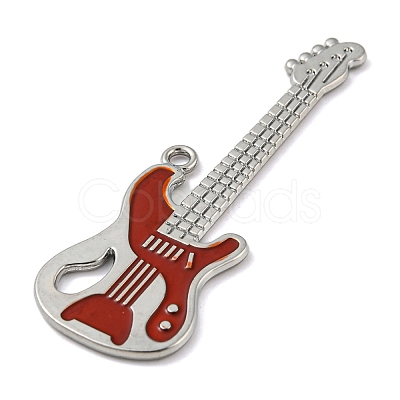 Platinum Plated Alloy Enamel Big Pendants PALLOY-M218-08P-01-1