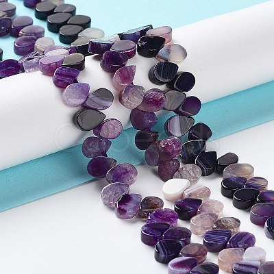 Natural Agate Beads Strands G-G021-04A-09-1
