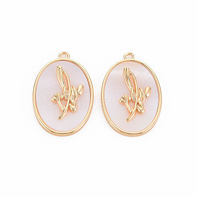Brass Birth Floral Pendants LS-KK-S364-283-1