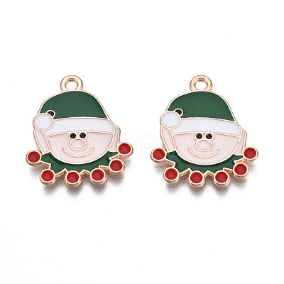 Christmas Alloy Enamel Pendants X-ENAM-Q442-51-1