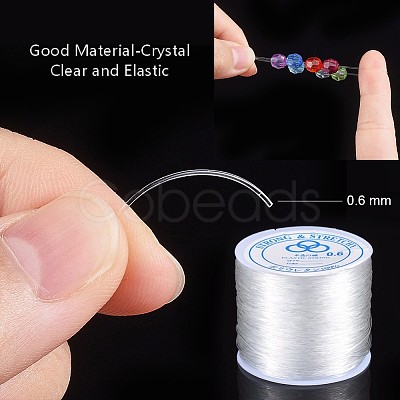 Elastic Stretch Polyester Crystal String Cord EW-0.6D-1-1