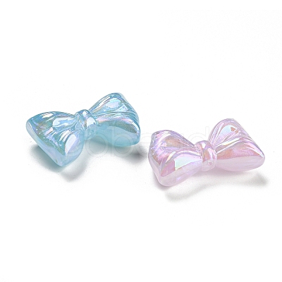 Iridescent Plating Acrylic Beads MACR-K353-38B-1