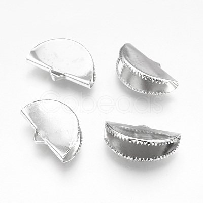 Iron Ribbon Crimp Ends X-IFIN-I026-02P-A-1