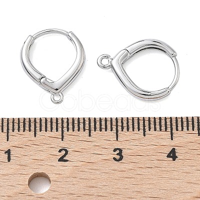 SHEGRACE Brass Hoop Earrings Findings XGR0158P-94P-1