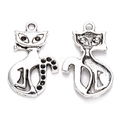 Tibetan Style Alloy Pendant Rhinestone Settings TIBEP-S319-059AS-RS-1