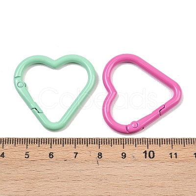 Spray Painted Alloy Spring Gate Rings FIND-G103-01A-1