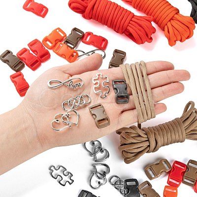 DIY Parachute Cord Rope Bracelets Making Kits DIY-LS0003-87-1