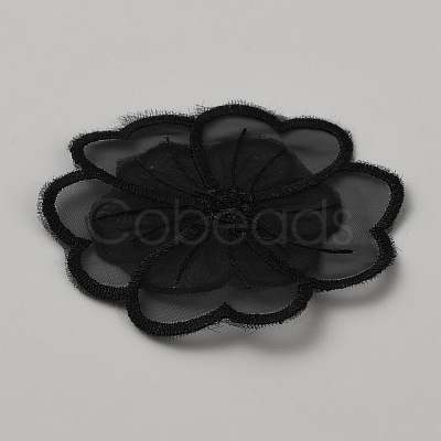 Organza Embroidery Sew on Appliques PATC-WH0008-61I-1