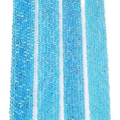 Electroplate Glass Beads Strands EGLA-A044-T3mm-L08-1