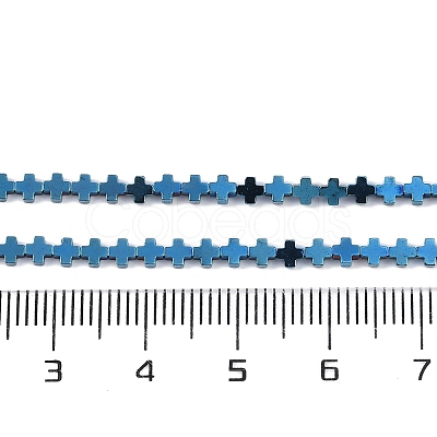 Electroplated Synthetic Non-magnetic Hematite Beads Strands G-J211-A02-01-1