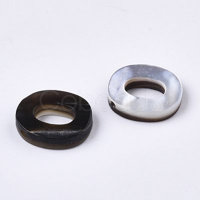 Natural Black Lip Shell Beads X-SSHEL-S265-001O-1