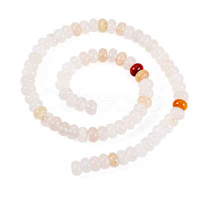 2 Strands Natural Golden Silk Jade Beads Strands G-TA0002-25-1