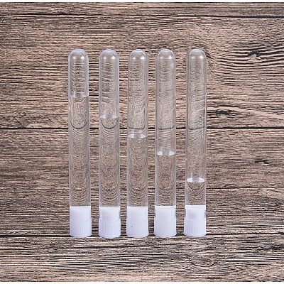 Clear Tube Plastic Bead Containers CON-PH0011-07-1