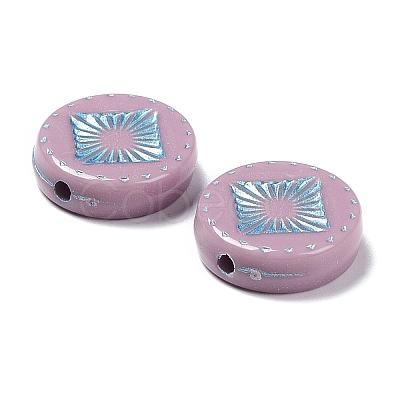 Opaque Acrylic Beads OACR-G016-07H-1