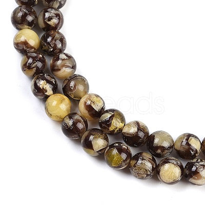 Sythetic Amber Beads Strands G-M199-02E-1