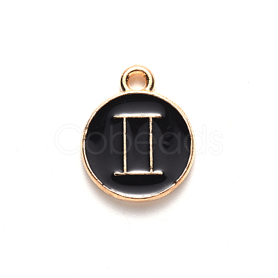 Alloy Enamel Pendants ENAM-S124-01B-08I-1