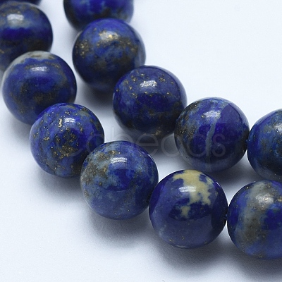 Natural Lapis Lazuli Beads Strands X-G-E483-17-8mm-1