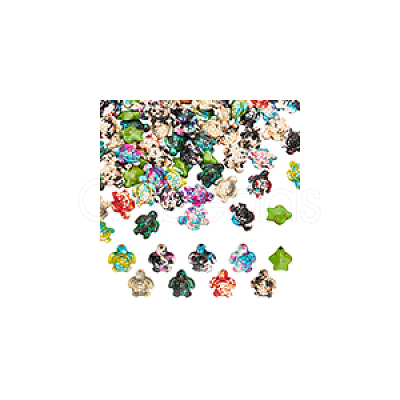 108Pcs 9 Colors Synthetic Turquoise Dyed Beads G-NB0005-43-1