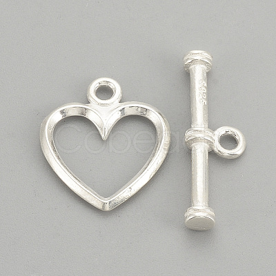 925 Sterling Silver Toggle Clasps STER-S002-61-1