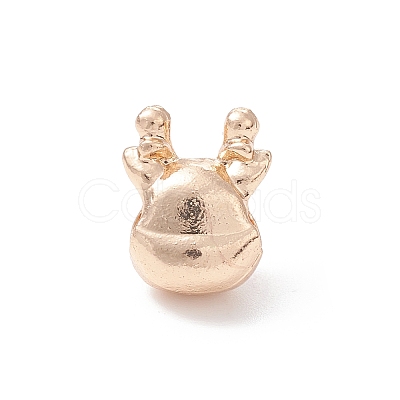 Christmas Theme Alloy Enamel European Beads MPDL-Q213-08G-1
