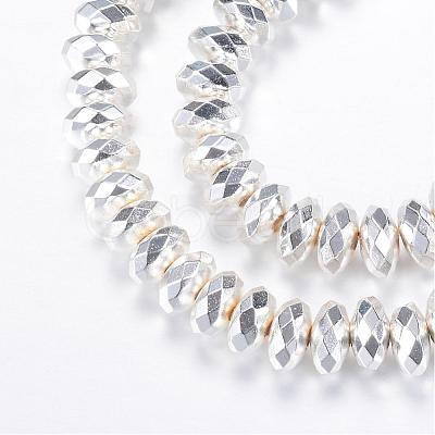 Electroplate Non-magnetic Synthetic Hematite Bead Strands G-Q465-14S-1
