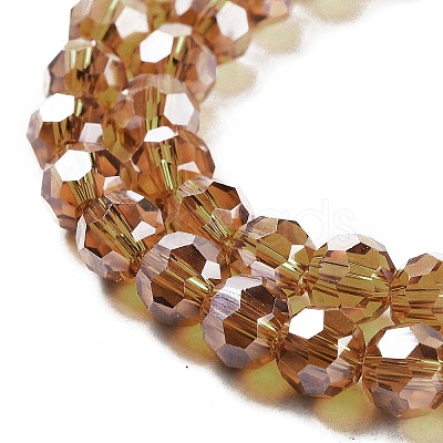 Electroplate Transparent Glass Beads Strands EGLA-A035-T6mm-A04-1