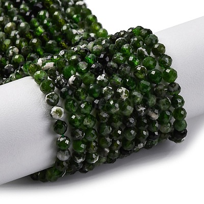 Natural Diopside Beads Strands G-G188-B14-02-1