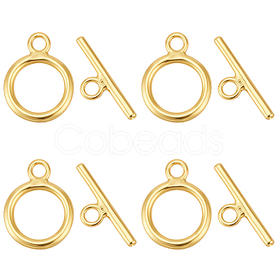 925 Sterling Silver Toggle Clasps STER-BC0004-38G-1