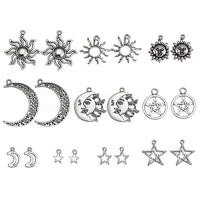 Tibetan Style Alloy Pendants TIBEP-CJ0001-08-1