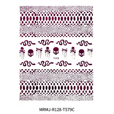 Nail Art Stickers Decals MRMJ-R128-T579C-1